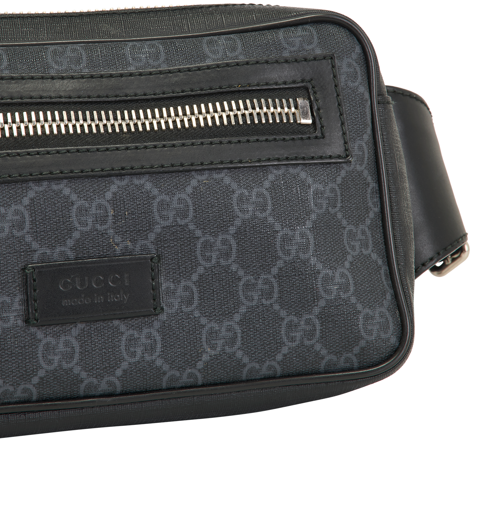 GG Supreme Belt Bag, &pound;450, Handbags, Black, Canvas/Leather, Other view
